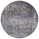 Ahgly Company Indoor Round Mid-Century Modern Area Rugs, 6' Round
