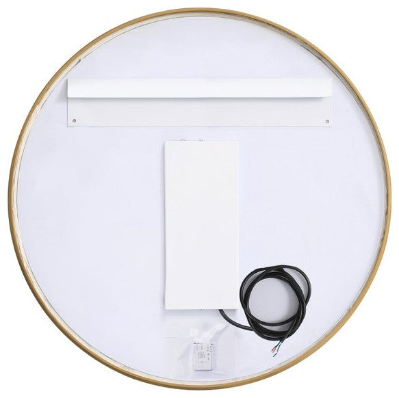 Modern Brass Led Mirror