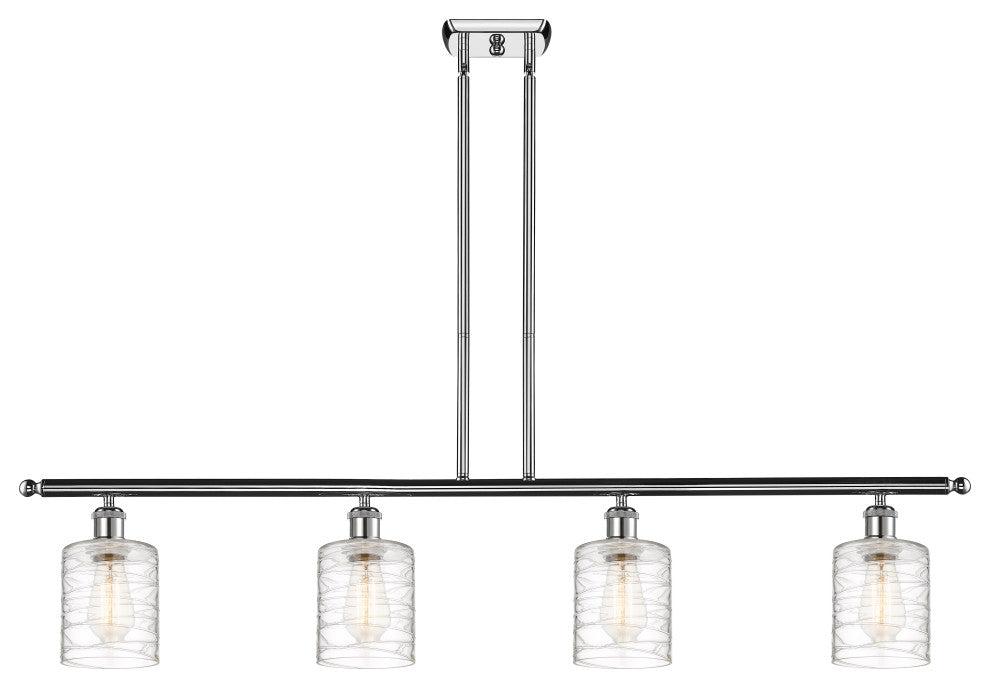 Cobbleskill 4 Light Island Light, Polished Chrome
