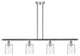 Cobbleskill 4 Light Island Light, Polished Chrome