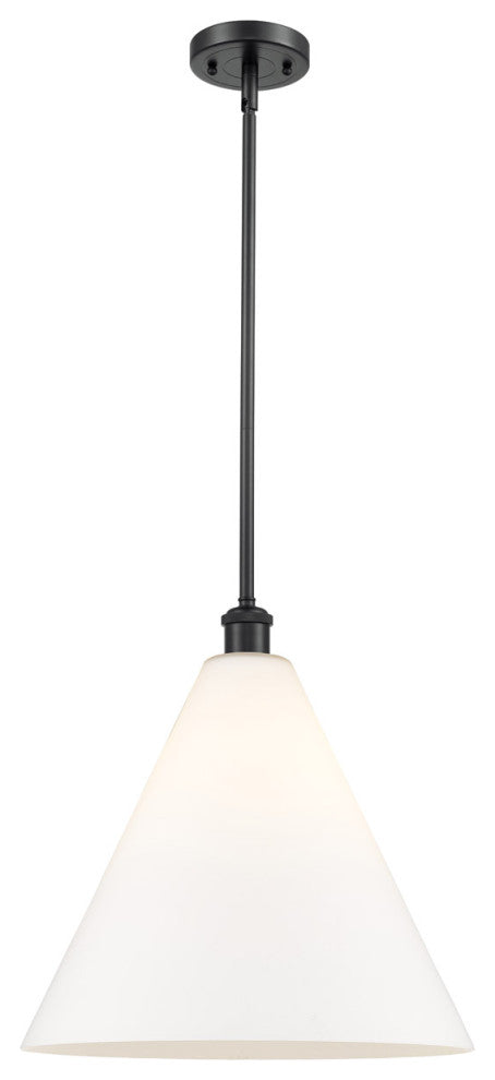 Innovations 516-1S-BK-GBC-161 1-Light Pendant, Matte Black