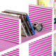 Love Song-B Leather Cross Type Shelve / Book Shelve / Floating Shelve (4 pcs)