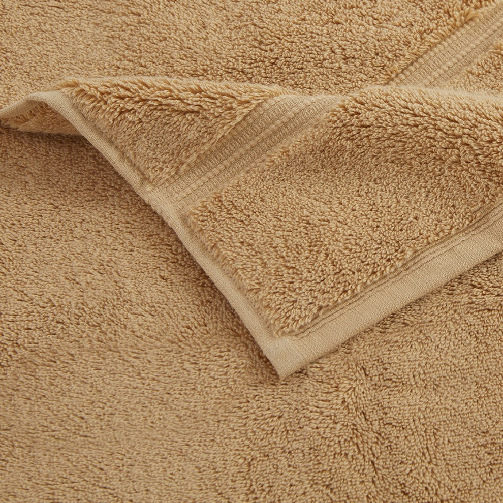 Croscill Adana 100% Turkish Cotton 800gsm Towel, Wheat, Washcloth