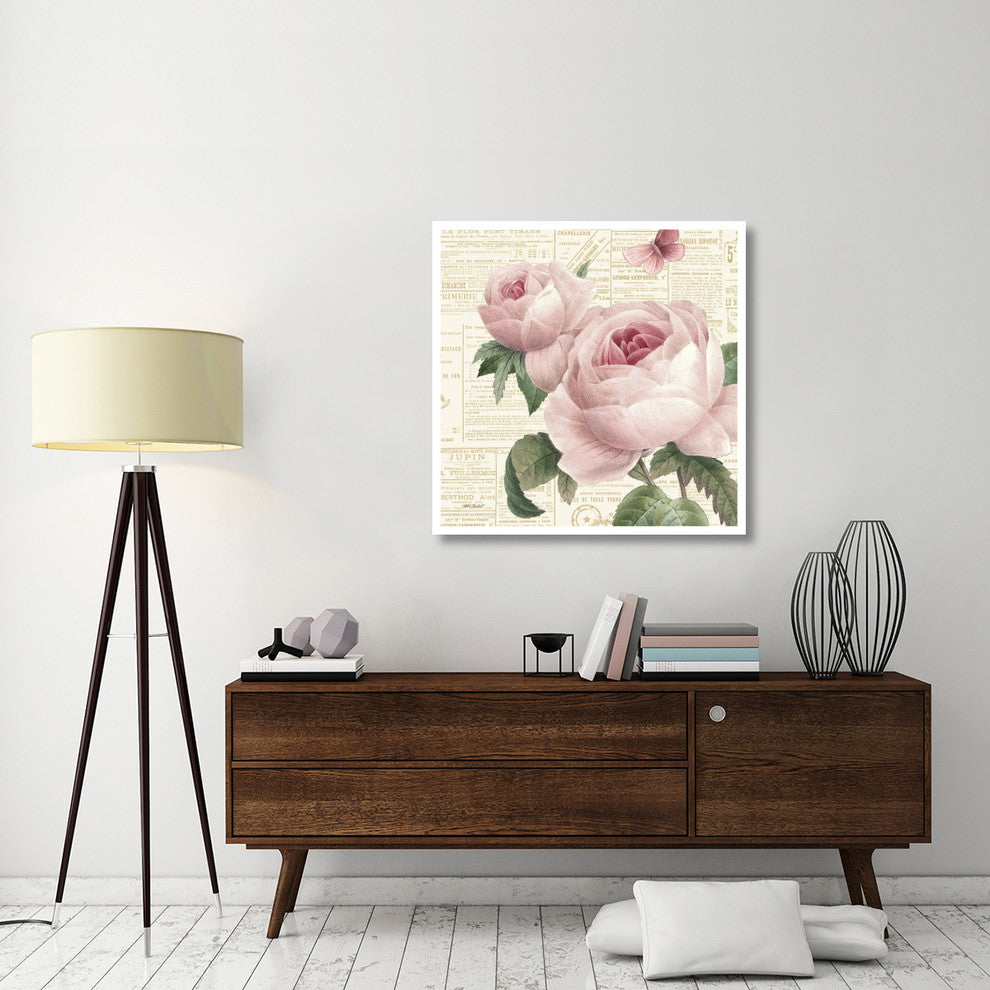 "Roses in Paris VI" Digital Paper Print by Katie Pertiet, 38"x38"