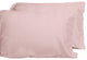 Premium 100% Organic Bamboo Fiber 2-Piece Pillowcase Set, Pale Rose, King Pillowcases