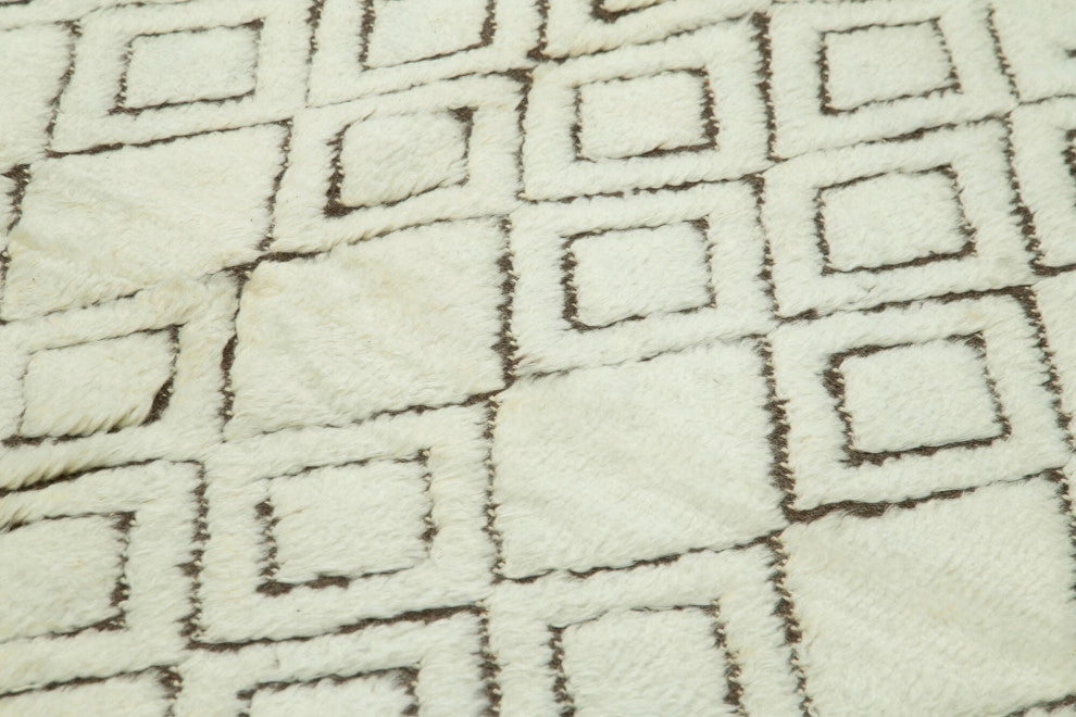Rug N Carpet - Handmade Unique 7' 9'' x 9' 7'' Moroccan Area Rug