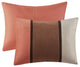 Madison Park Palisades Palizzate Suede 7-Piece Comforter Set, Black, Coral, King