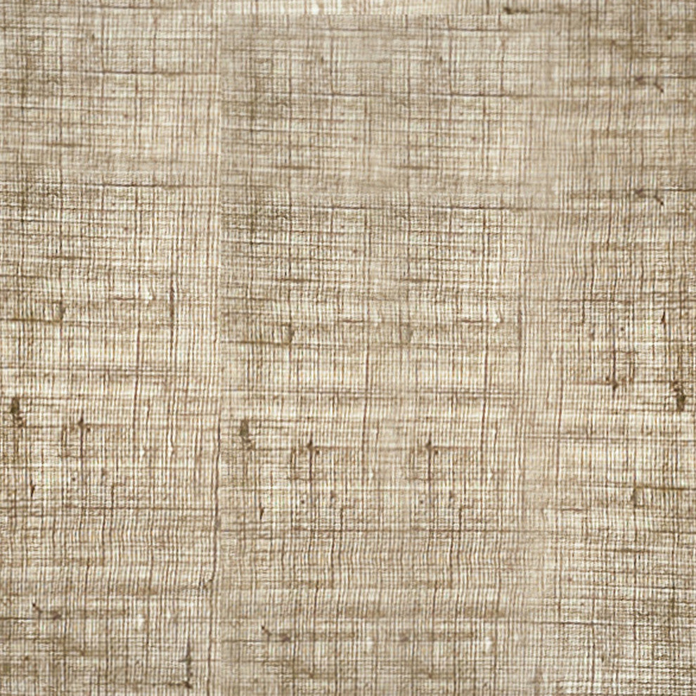 Nauta Floor Lamp, Walnut, Burlap, Matching Wood Shelf With Exposed Top Surface