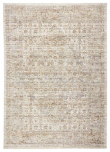 Ava Distressed Arabesc Area Rug - Silver, 2'x3'
