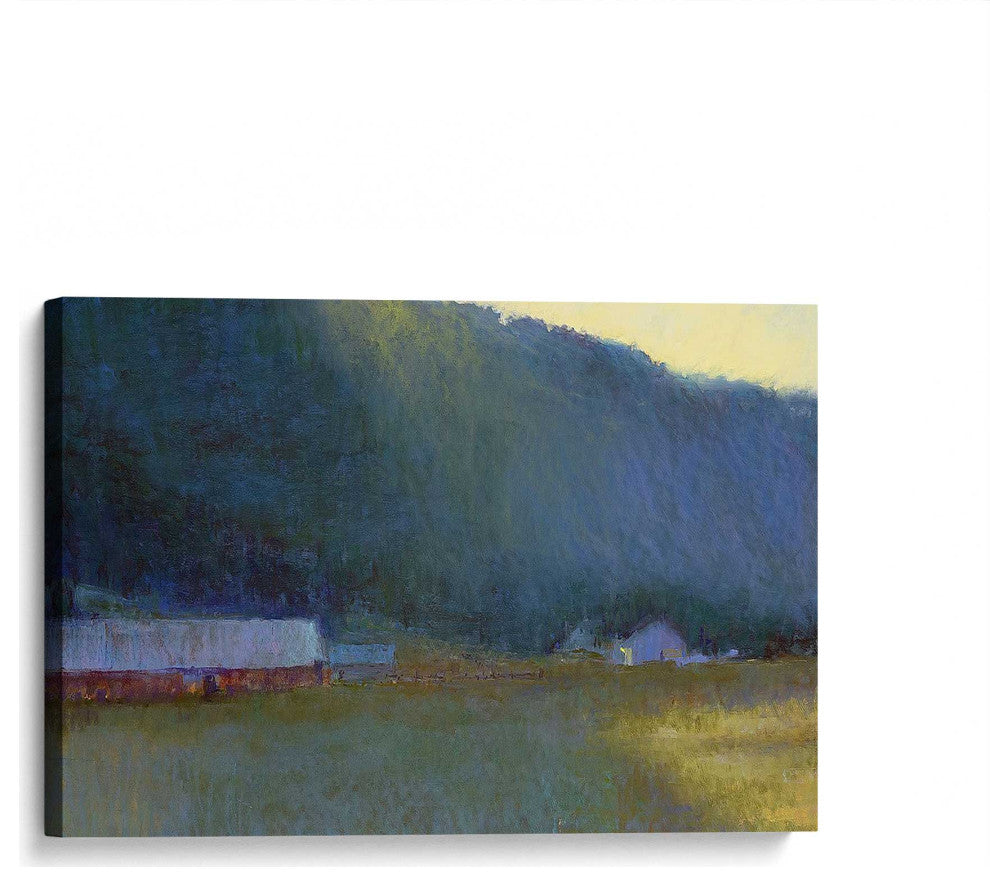 "Riverside Journey" - Peaceful River Landscape Canvas Art