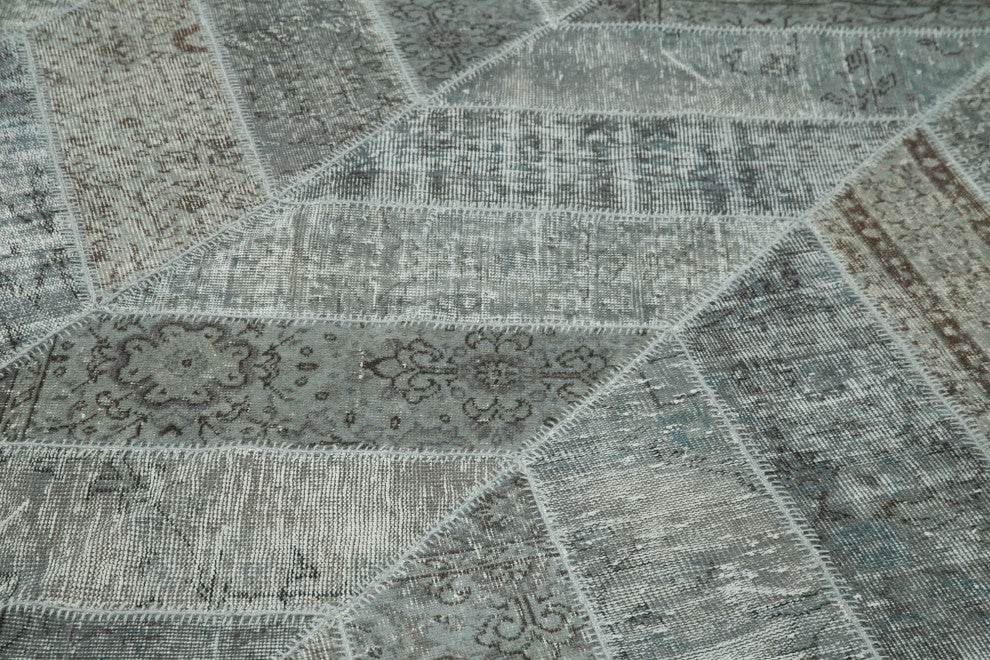 Rug N Carpet - Handwoven Oriental 8' 0" x 10' 2" Decorative Patchwork Area Rug