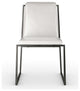 Posh Dining Chair - White/Stainless Steel
