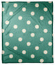 Blue Button Pattern Fleece Blanket