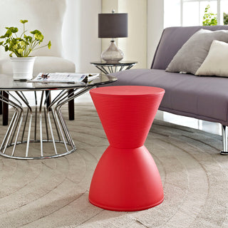 Modern Contemporary Stool, Red, Plastic