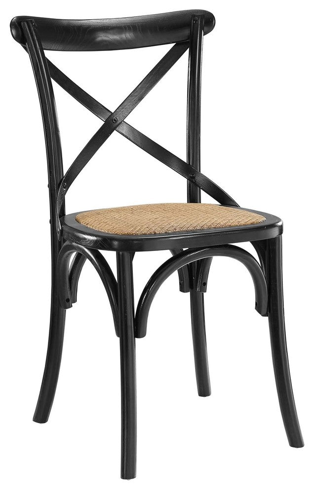 Gear Dining Side Chair Set of 4, Black