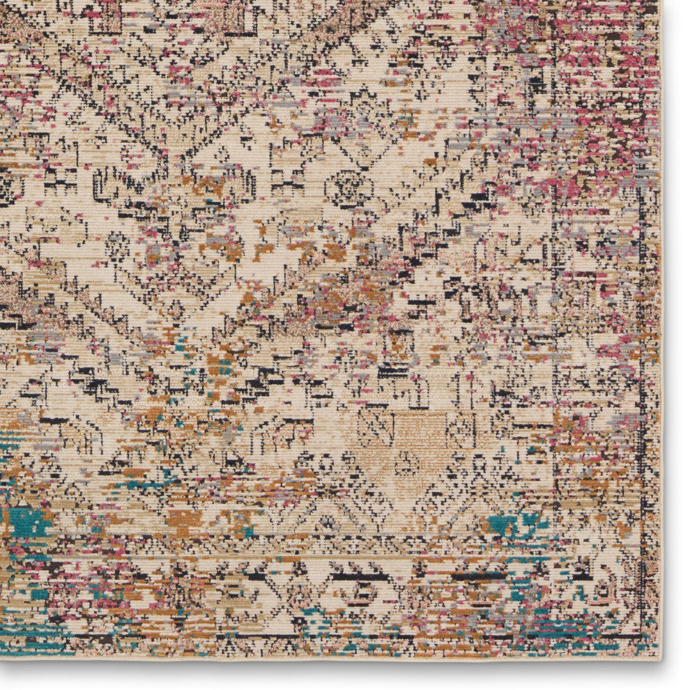 Vibe Armeria Outdoor Medallion Multicolor/Ivory Rug 4'X5'7"