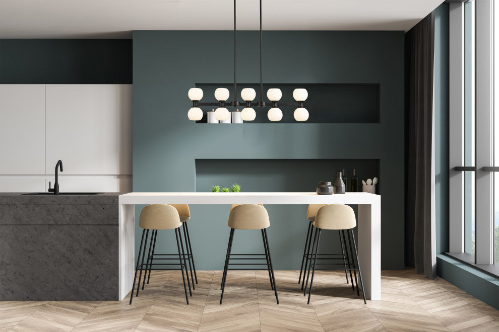 Z-LITE 10-Light Island, Matte Black