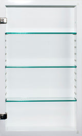 Concealed Picture Frame Medicine Cabinet, Silver, 14"x24"