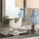 Elegant Large White Nautilus Shell Sculpture, Open Sea Coastal Organic Shape