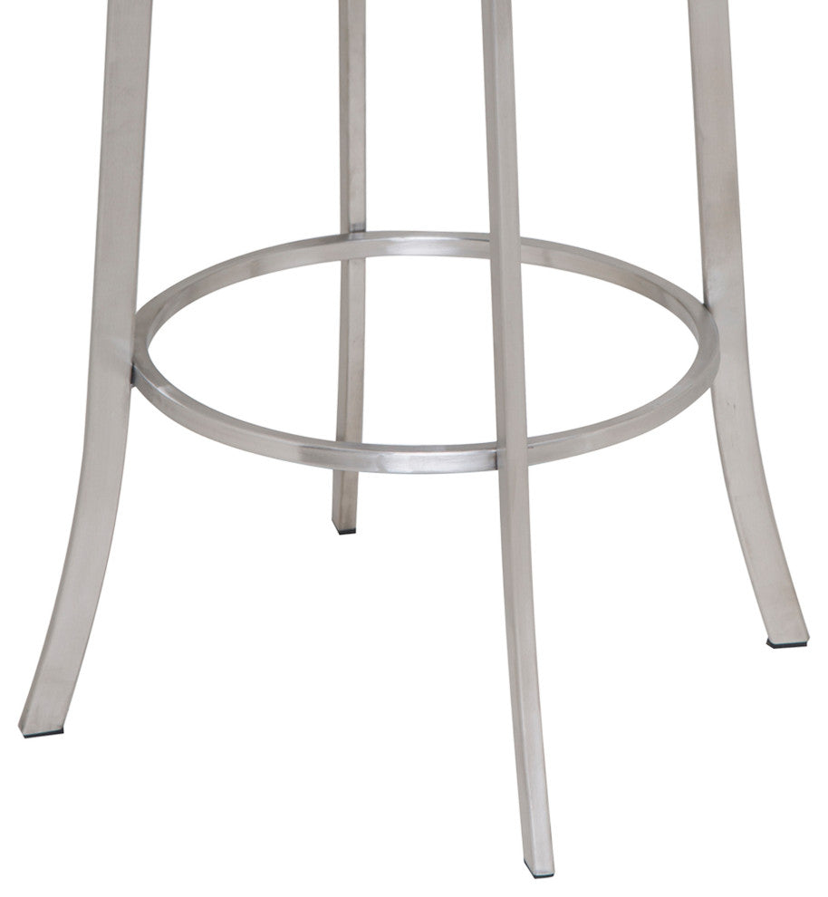 Viper Gray PU Upholstery Stool, Counter Height