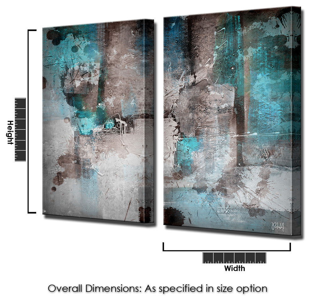INKD XXVI Canvas Art, 24"x12" 2-Panels