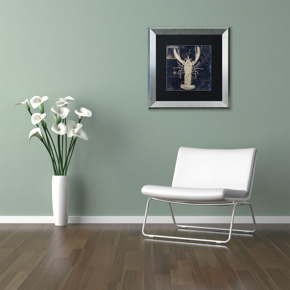 Color Bakery 'Maritime Blues II', Silver Frame, Black Mat, 16x16