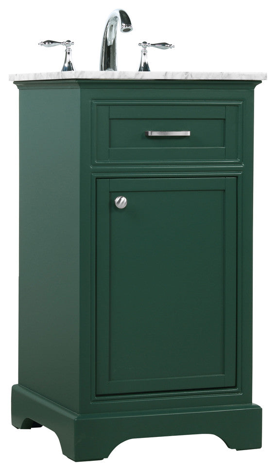 Amber Single Bathroom Vanity, Blue, Green, 19"