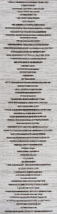 Zolak Berber Stripe Indoor/Outdoor Rug, Ivory/Black, 2 X 8