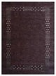 HAND KNOTTED LOOM SILK ECO-FRIENDLY AREA RUG -6'x9',Rectangle,Brown,Contemporary