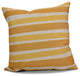 Decorative Outdoor Holiday Pillow, Stripe, Gold, 16"x16"