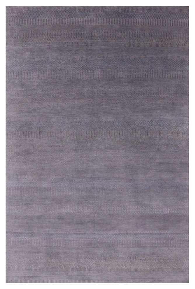 Wool and Silk Savannah Grass Hand-Knotted Rug 6' 0" X 9' 3" Q11398