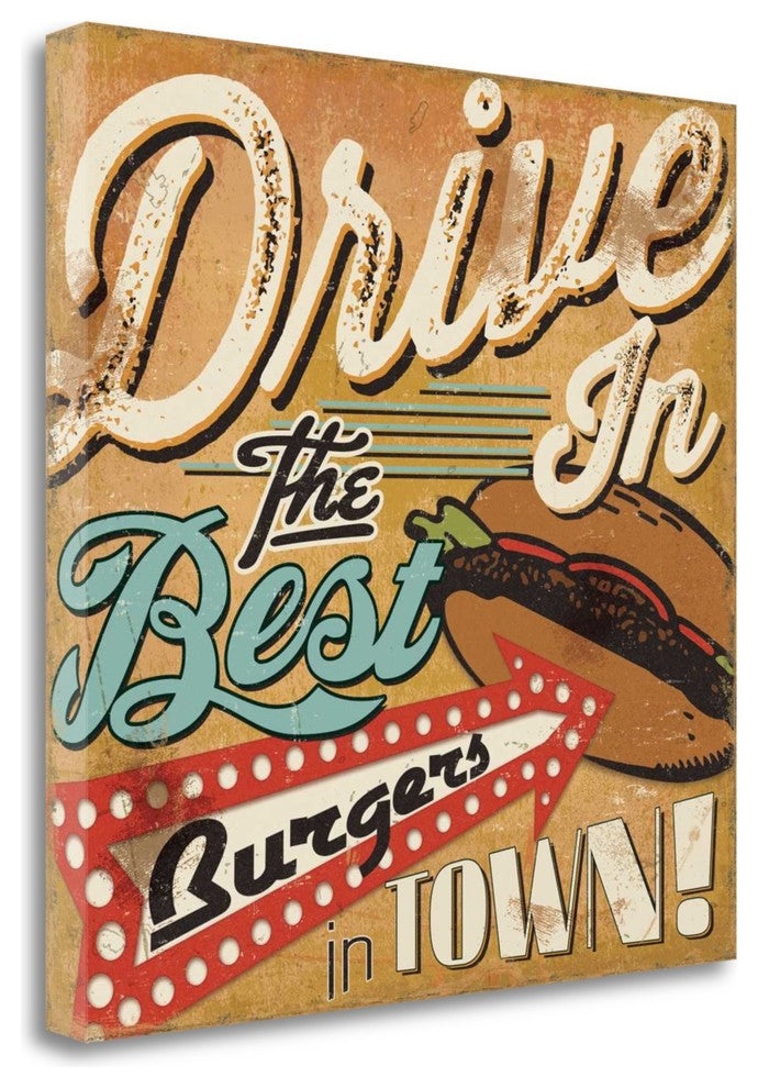 "Diners And Drive Ins I" By Pela Studio, Giclee Print on Gallery Wrap Canvas