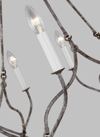Richmond Medium Chandelier, Weathered Galvanized