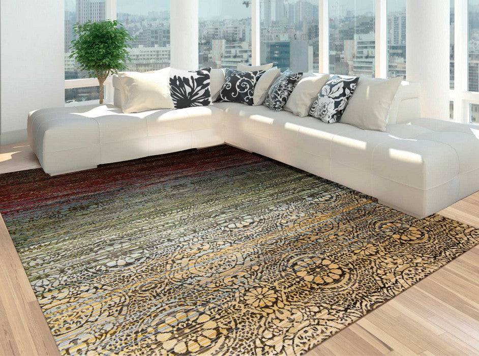 Nourison Rhapsody Multicolor Area Rug, 8'6"x11'6"