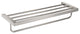 Stelios Bathroom Shelf with Towel Bar, Brushed Nickel