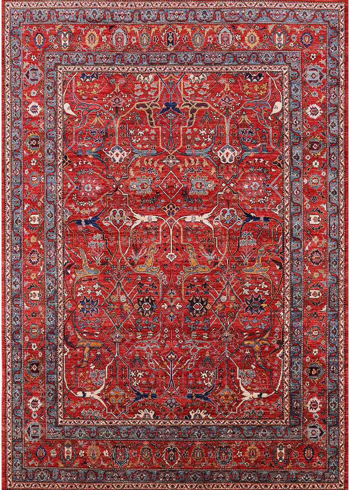 Ahgly Company Indoor Rectangle Mid-Century Modern Area Rugs, 5' x 8'