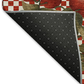 Addison Premium Washable Mayfield AMF164 red 3' x 5' Rug