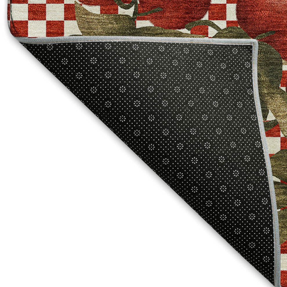 Addison Premium Washable Mayfield AMF164 red 3' x 5' Rug