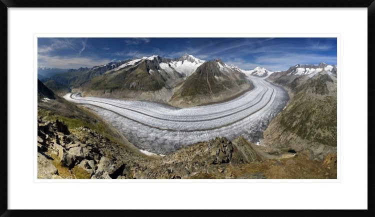 "Aletschgletscher" Framed Digital Print by Tomas Sereda, 38x22"