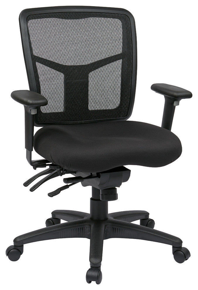 ProGrid Back Managers Chair With 3-way Adjustable Arms