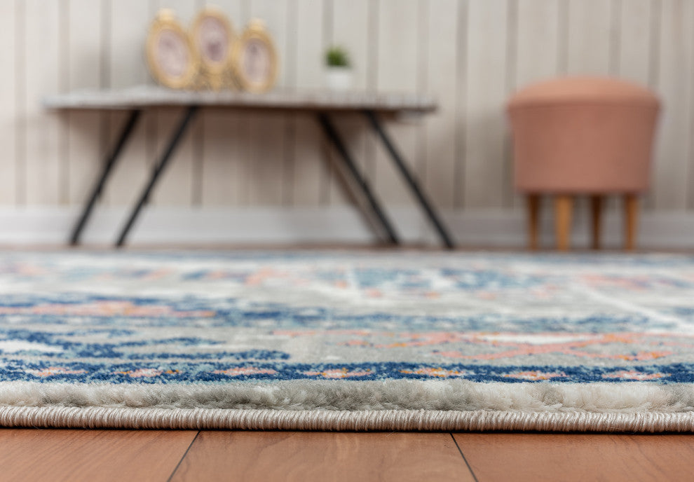 Abani Porto Collection PRT210A Tribal Grey Area Rug