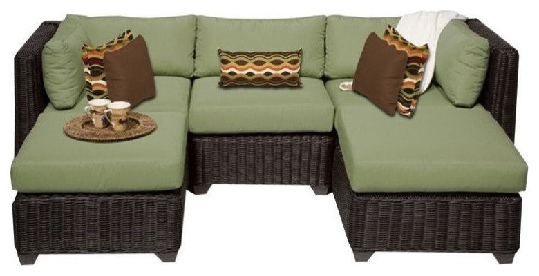 Venice 5 Piece Outdoor Wicker Patio Furniture Set 05a
