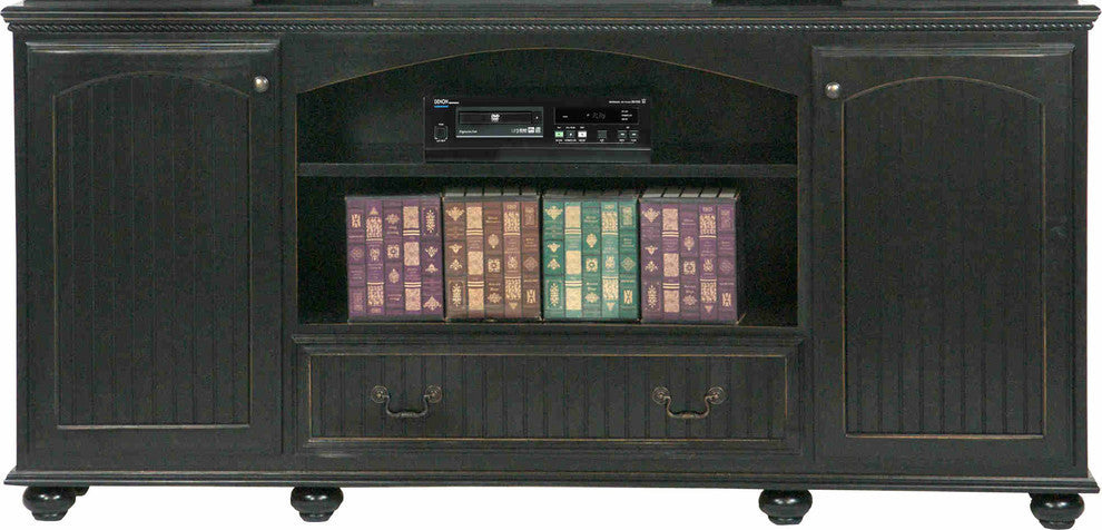 American Premiere 80" Entertainment Console, Caribbean Rum, Without Hutch