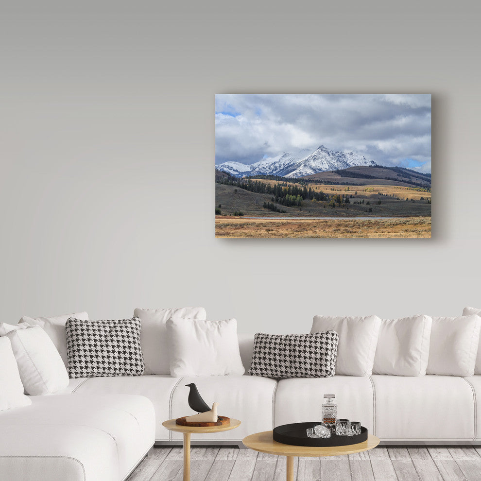 Galloimages Online 'Swan Lake And Electric Peak' Canvas Art, 19"x12"
