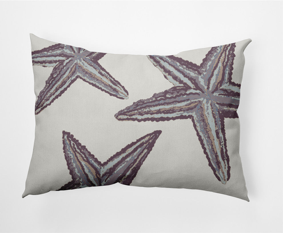 14x20" Starfish Constellation Nautical Decorative Indoor Pillow, Dusty Purple