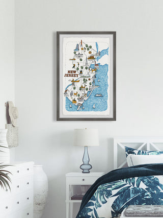 "NJ Spots" Framed Painting Print, 24x36