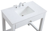 36" ADA Compliant Bathroom Vanity, White