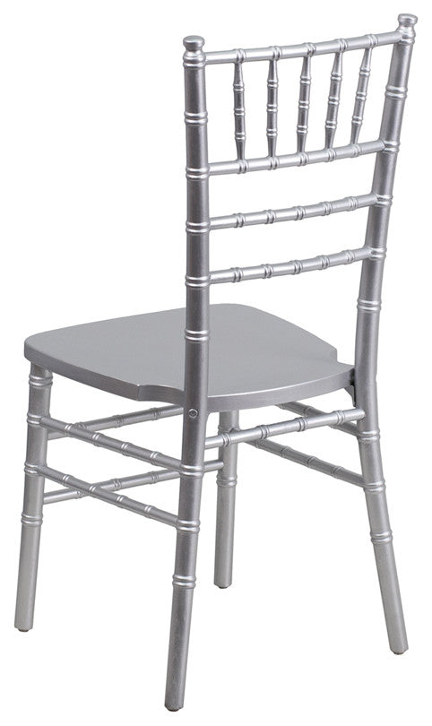 Contemporary Design Silver Wood Chiavari Chair