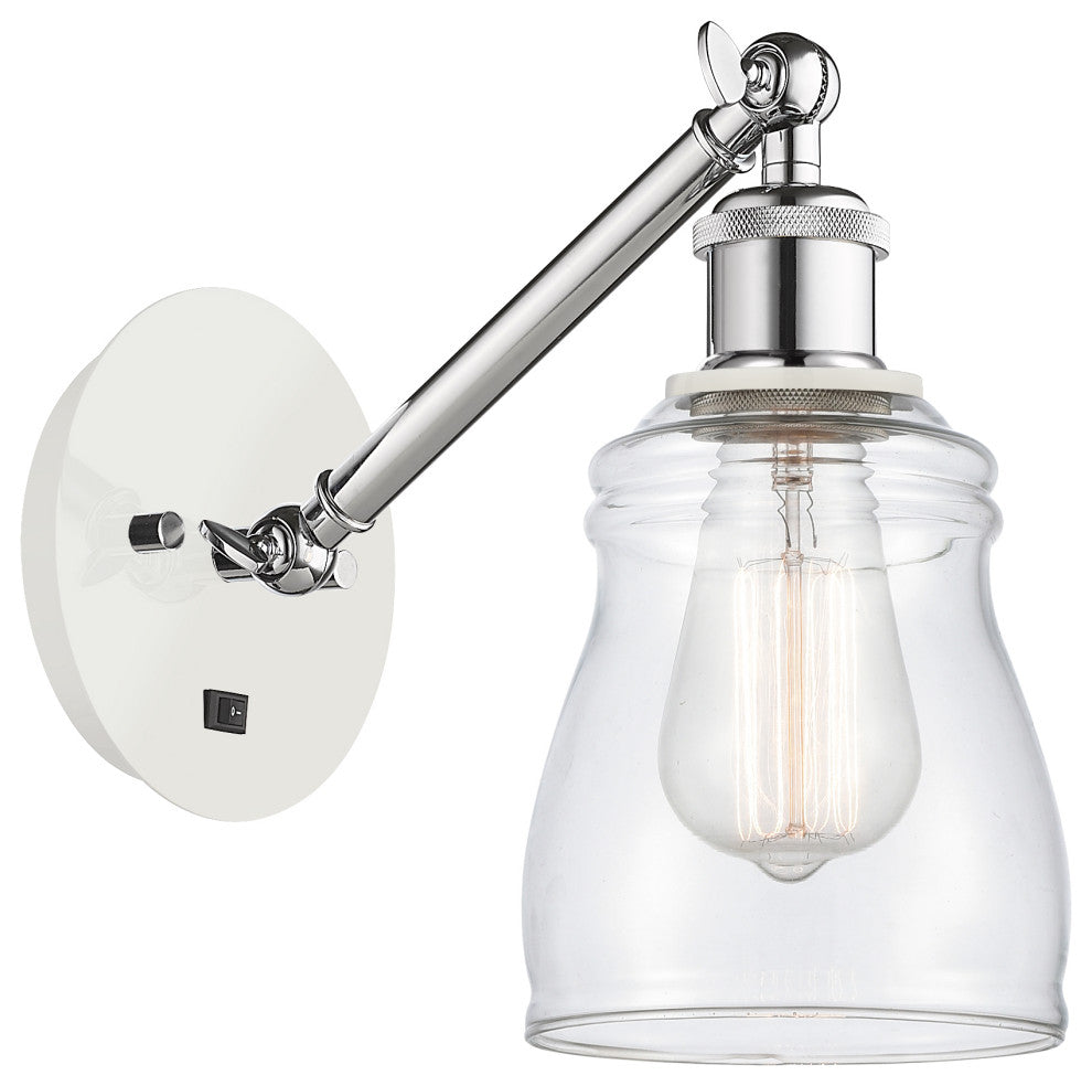 Innovations 317-1W-WPC-G392-LED 1-Light Sconce, White and Polished Chrome