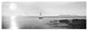 "Evening Sail Black and White" Digital Paper Print by Sue Schlabach, 38"x14"